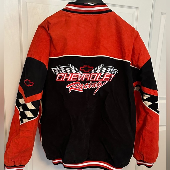 NASCAR Suede Bomber Jacket XL - Picture 3 of 7
